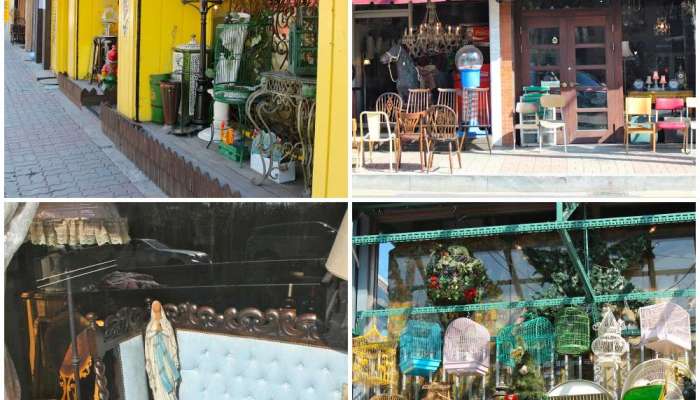 Western antiques in Itaewon Antique Furniture Street